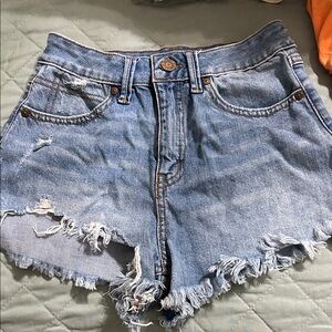 Distressed Denim Women Shorts